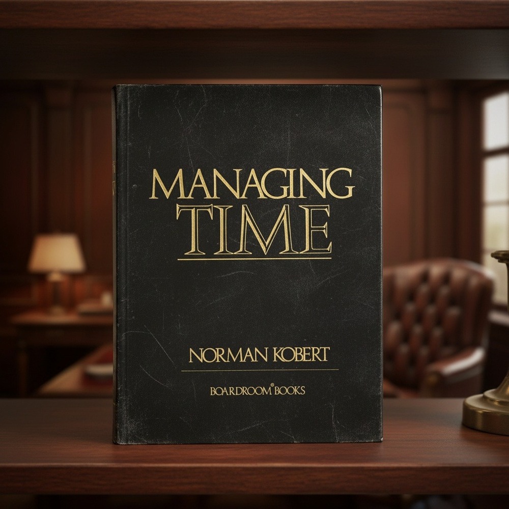 Managing‎ Time Norman Kobert Boardroom Books 1980 Vtg Business Management Guide